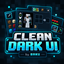 Clean dark ui by baku logo
