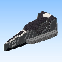 Alien Black Nose Spaceship
