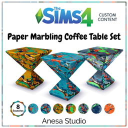 Paper Marbling Coffee Table Set(8 Swatches) logo