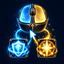 Click to cast overlay logo