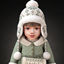 Infant - Nordic knit earflap hat with fluffy pompom details logo