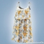 Tiered floral mini dress logo