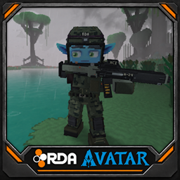 Weapons rifle & Military armor RDA | Avatar logo