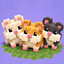 Hamster party logo