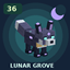 Lunar Grove: Living Biomes logo