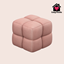 Plush Cube Pouf logo