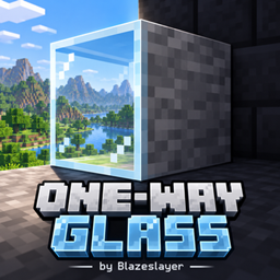 One Way Glass Mod  See Through Blocks, Secret Bases & Hidden Rooms project image