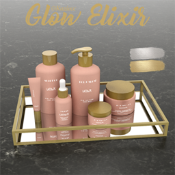 Kaziecc ~ GlowElixir Bathroom - Skincare Beauty Tray Clutter project image