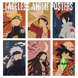 Faceless anime posters project image