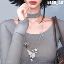 [Maoni_cat]Necklace No.30 Winged musical note project image