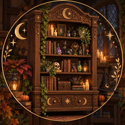 Witchy Cottage - Spellbound Bookcase logo