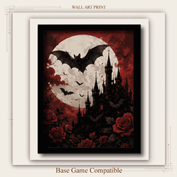 Gothic Vampire Wall Art Set