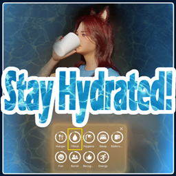 Stay Hydrated - New Need "Thirst" logo