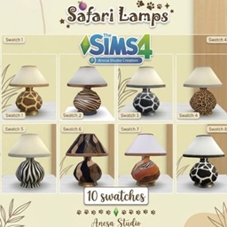 Updated_Safari Collection: Wild Elegance Table Lamp 10 Swatches logo