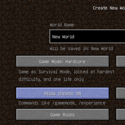 Hardcore Mode Allow Cheats project image