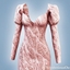 Sequin puff sleeve dress logo