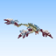 Alien Crimson Winged Creature logo