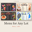 MENU FOR ANY LOT WALL ART logo