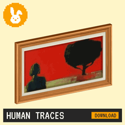 Raster Rabbit: Last Chance - HUMAN TRACES Abstract Collection (21 Paintings) logo