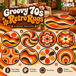 Groovy 70s Retro Rugs | Mazmaz project image
