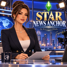 Star News Anchor Aspiration by KiaraSims4Mods - Tradução PTBR project image