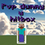 Elytra mace pvp bot/dummy with hitboxes visible logo