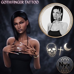 Goth finger tattoo project image