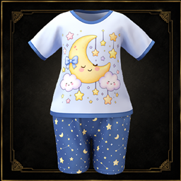 Toddler - Moon and stars pajama set with matching shorts project image
