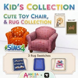 Updated_Kid's Set:Toddler Cute Toy Armchair&Kid's Art Set&Rug logo