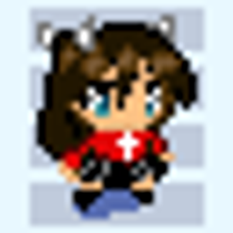 Animated totem with Rin Tohsaka logo