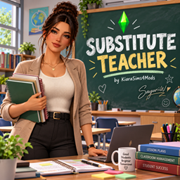 Substitute Teacher Career by KiaraSims4Mods - Tradução PTBR logo