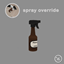 Spray override logo