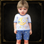 Infant - Celestial pajamas with smiling moon and starry shorts logo