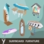 Surfboard Furniture Set logo