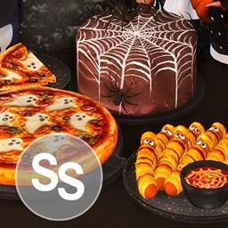 Ghost Pizza, Mummy Hot Dogs, and Spiderweb Cake project image