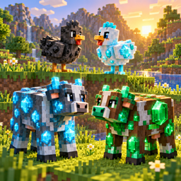 Ore cows And chicken