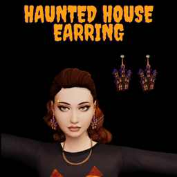 Haunted  House  Earring project image