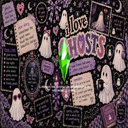 I love Ghosts- Supernatural Loading Screen- lunicorn logo