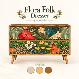 Flora Folk Dresser – Vintage Botanical Floral Dresser project image