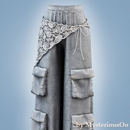 Lace cargo wide leg pants project image
