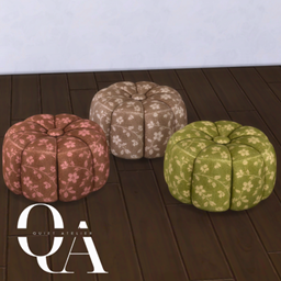 Quiet Atelier - Olive Bloom Pouf project image