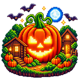 Halloween falling leaves project image