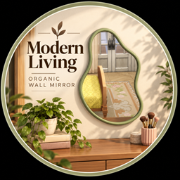 Modern Living - Organic Wall Mirror project image