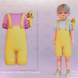 Overalls Masculine 100HMDuck Pudim - Toddler logo