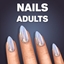 Short Stiletto Glazed Donut Nails logo
