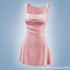 Velvet fit flare dress logo