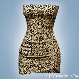 Embroidered strapless mini dress project image