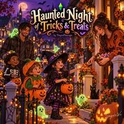 Haunted Night of Tricks & Treats by Tinycoffeecups - Tradução PTBR project image