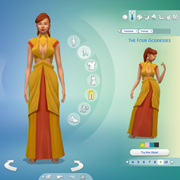 Custom Styled Look: The Four Goddesses logo