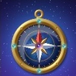 Teleportation compass logo